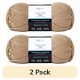 thumbnail image 1 of (2 pack) Mainstays 100% Cotton Yarn - Brown Stone Beige- 3.5oz 180yds - 4 Medium Weight, 1 of 7