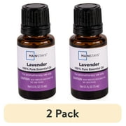 (2 pack) Mainstays Pure Essential Oil, Lavender, 15 ml, Therapeutic Grade, for Use with Oil Diffusers