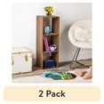 thumbnail image 1 of (2 pack) Mainstays 3 Cube Storage Organizer, Warm Walnut, 1 of 11