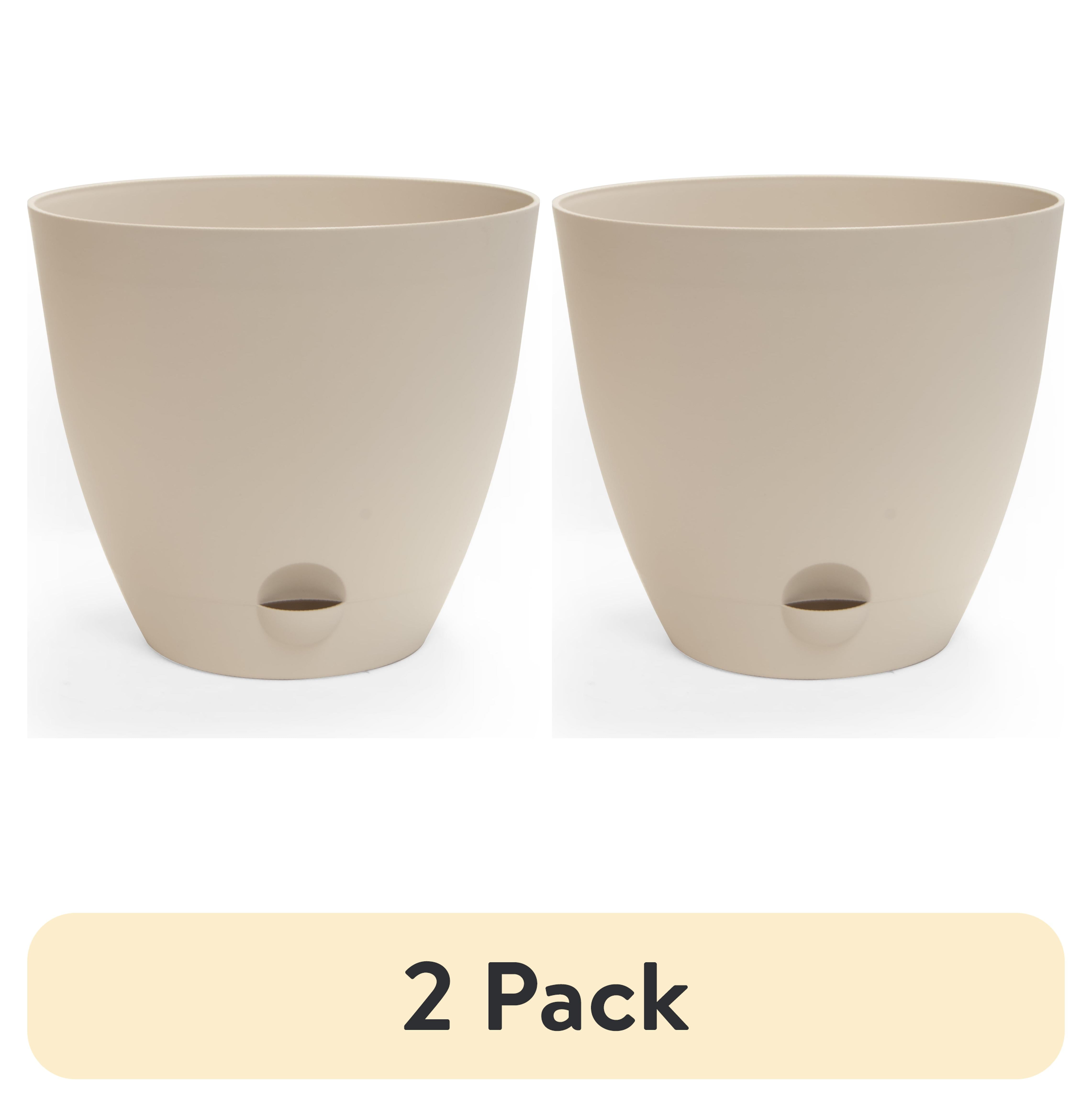 Mainstays 14" Self-Watering White Resin Planter - Walmart.com