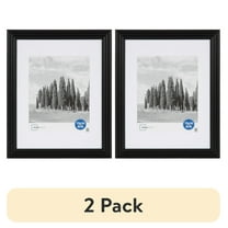 (2 pack) Mainstays – 11x14 matted for 8x10 Picture Frame – Black Matted Gallery Traditional Program Wall Photo Frame