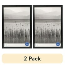 (2 pack) Mainstays – 11x17 Picture Frame – Black Gallery Linear Program Wall Photo Frame