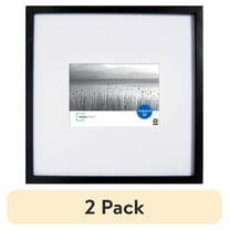 (2 pack) Mainstays – 5x7 Picture Frame – Black Matted Gallery Linear Program Wall Photo Frame