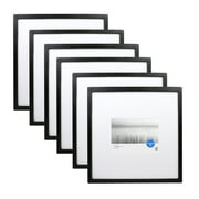(2 pack) Mainstays - 5x7 Picture Frame - Black Matted Gallery Linear Program Wall Photo Frame, Set of 3