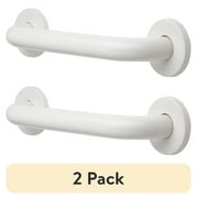(2 pack) Mainstays 12 inch Grab Bar with 1-1/4" Diameter and Concealed Screws, White