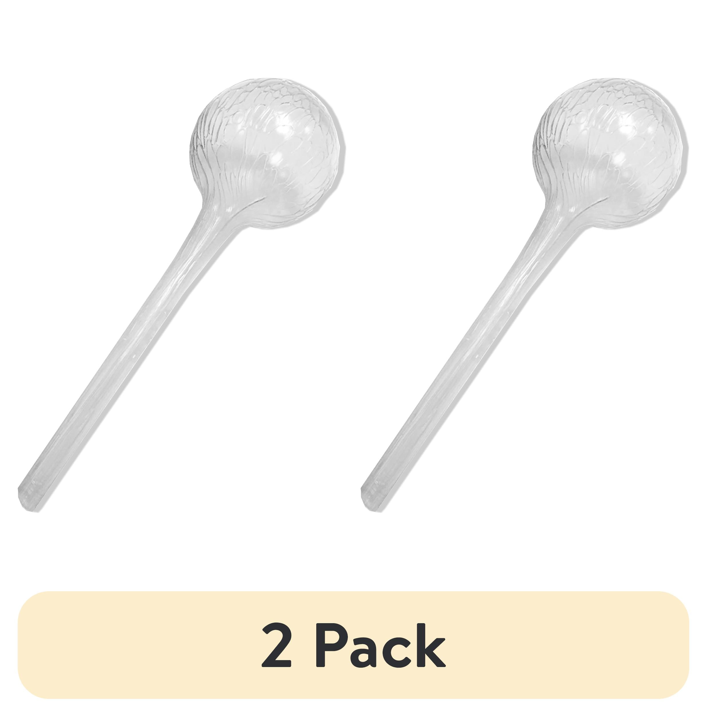 (2 pack) Mainstays 12 inch Round Plastic Self Watering Globe for Planters
