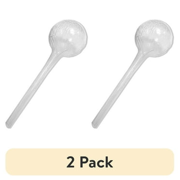 (2 pack) Mainstays 12 inch Round Plastic Self Watering Globe for Planters