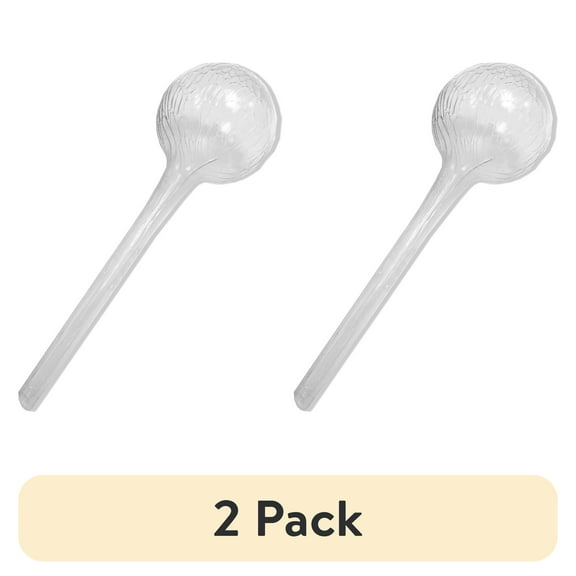 (2 pack) Mainstays 12 inch Round Plastic Self Watering Globe for Planters