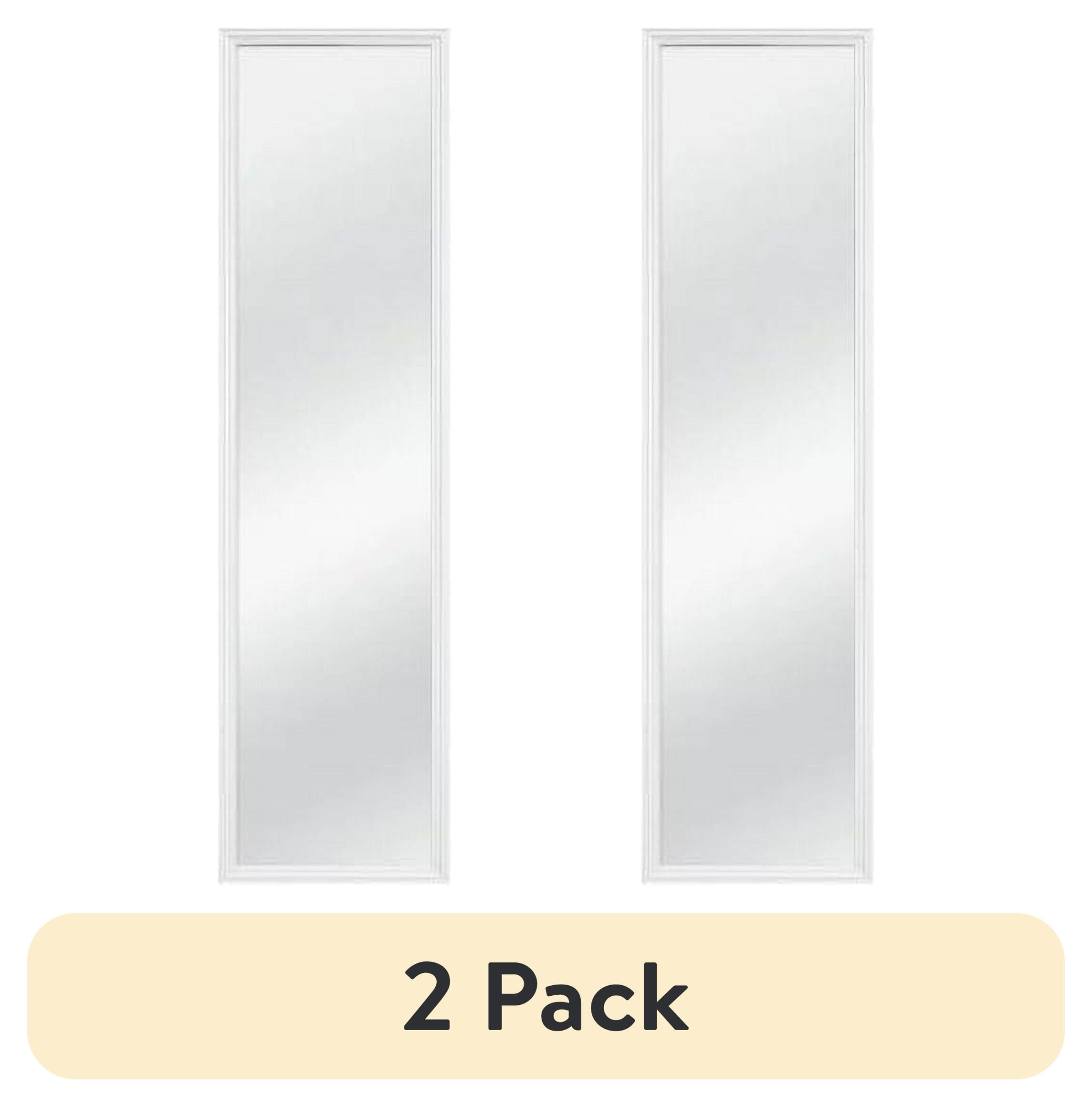(2 pack) Mainstays 13" x 49" Full-Length Rectangular White Mirror