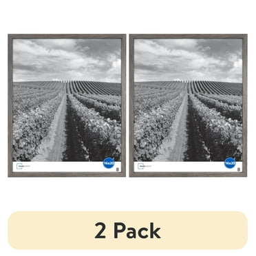 (2 pack) Mainstays 16x20 Linear Picture Frame, Rustic Gray