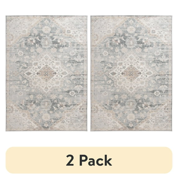 (2 pack) Mainstays 17"x30" Persian Medallion Indoor Accent Rug