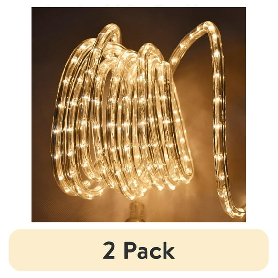 (2 pack) Mainstays 18 Foot PVC Linkable Incandescent Flexible Outdoor Rope Light