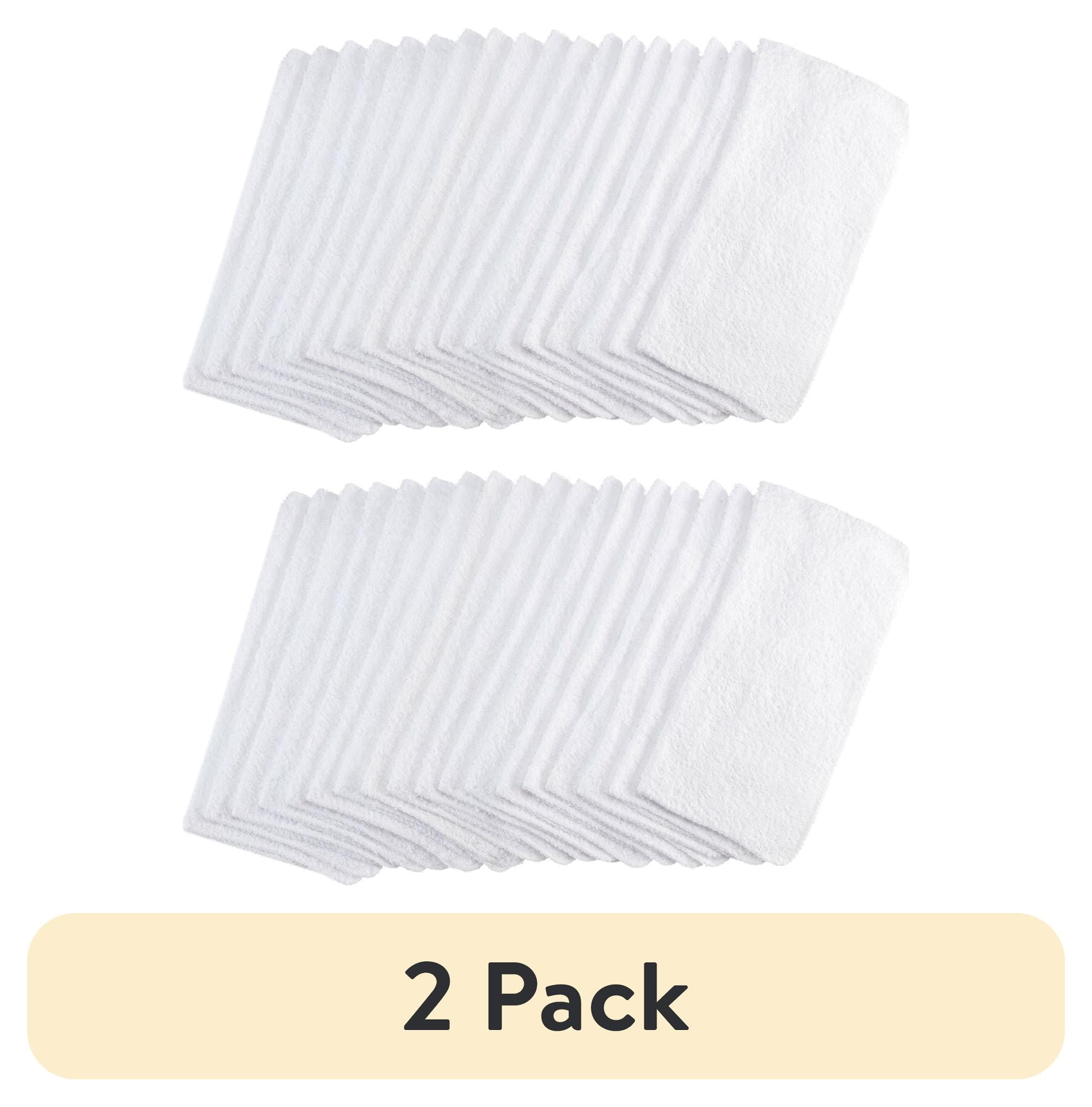 (2 pack) Mainstays 18-Pack Washcloth Bundle, White