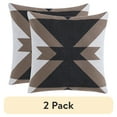 thumbnail interactive-video image 1 of (2 pack) Mainstays 18" x 18" Multicolor Aztec Geometric Cotton Throw Pillow, 1 of 8
