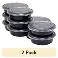 thumbnail interactive-video image 1 of (2 pack) Mainstays 5-Pack Round Meal Prep Containers with Lids, 1L, BPA-Free, Microwave & Dishwasher Safe, Ideal Use for Meal Prep and Batch Cooking, 1 of 7