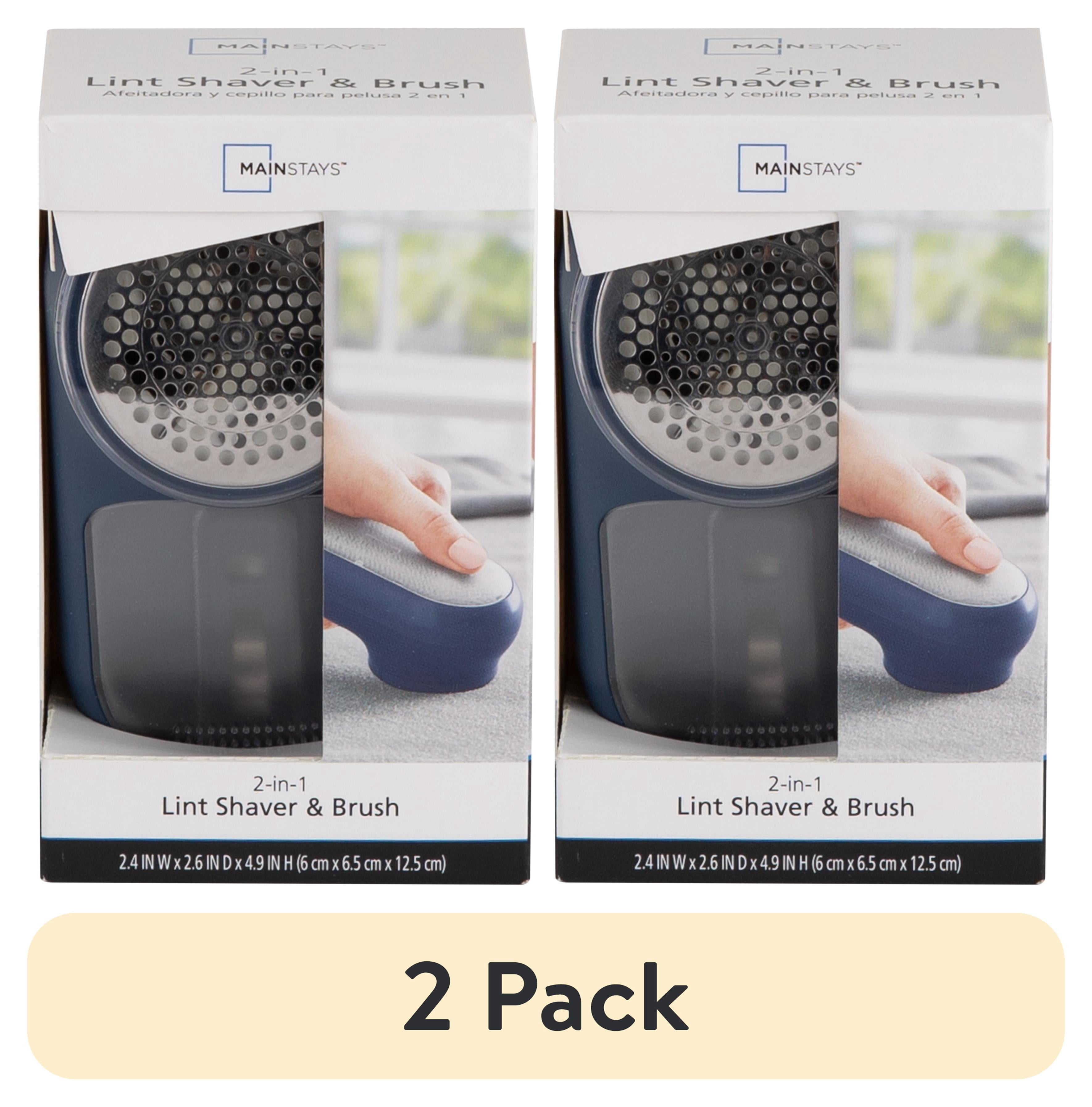 (2 pack) Mainstays 2-1 Lint Shaver and Brush