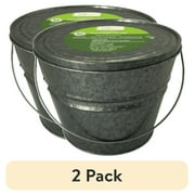 (2 pack) Mainstays Outdoor Citronella Candle - 24oz Metal Bucket | Repels Mosquitoes | Triple Wick | Up to 40 Hours Burn Time