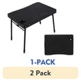thumbnail image 1 of (2 pack) Mainstays 26 in Adjustable Height Personal Folding Table with Cupholder and Tablet Holder, Black, 1 of 16