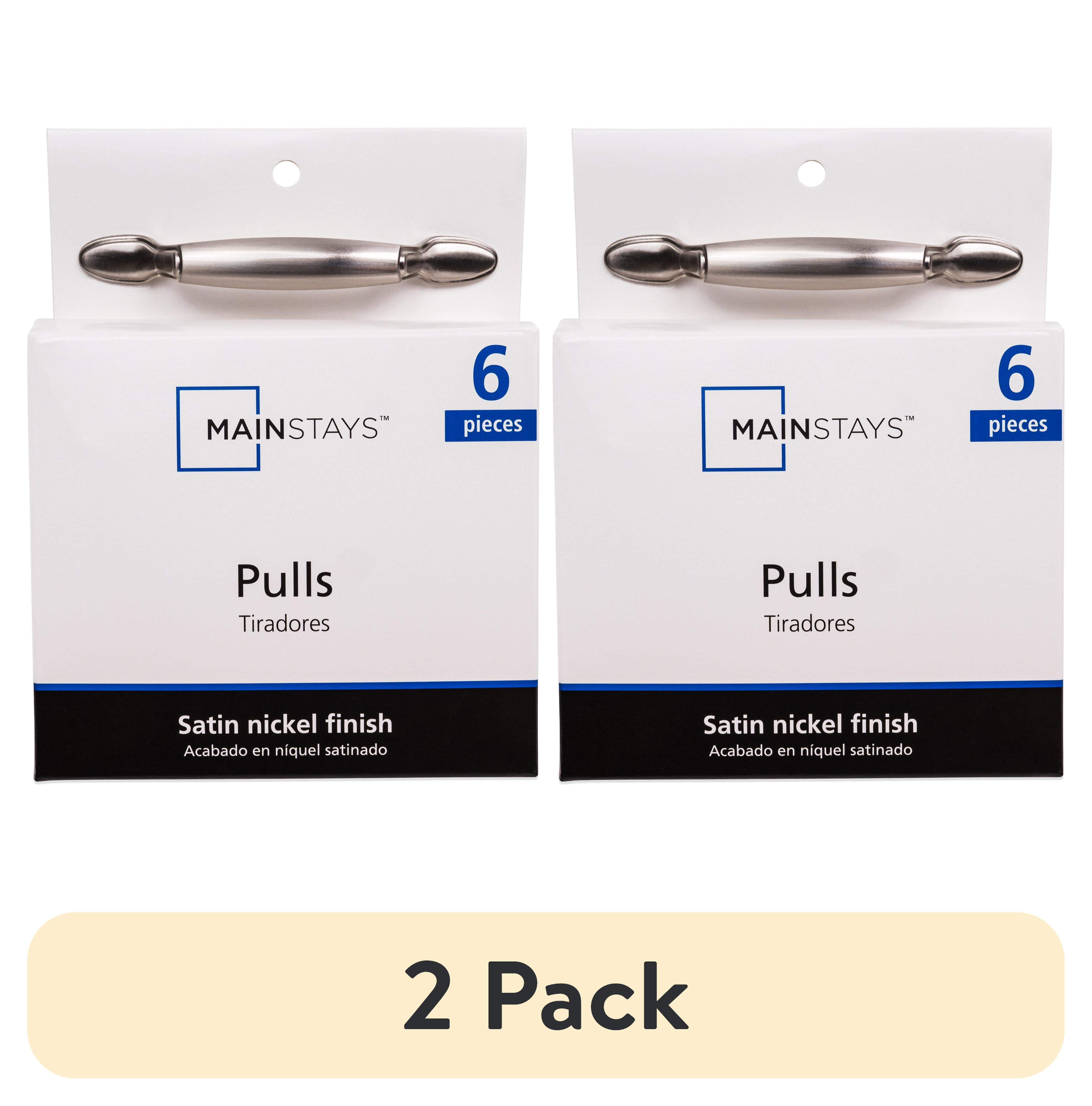 (2 pack) Mainstays 3 quot (76mm) Center to Center Footed Cabinet Pull