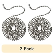 (2 pack) Mainstays 3 in Satin Nickel Pull Chain for Ceiling Fan