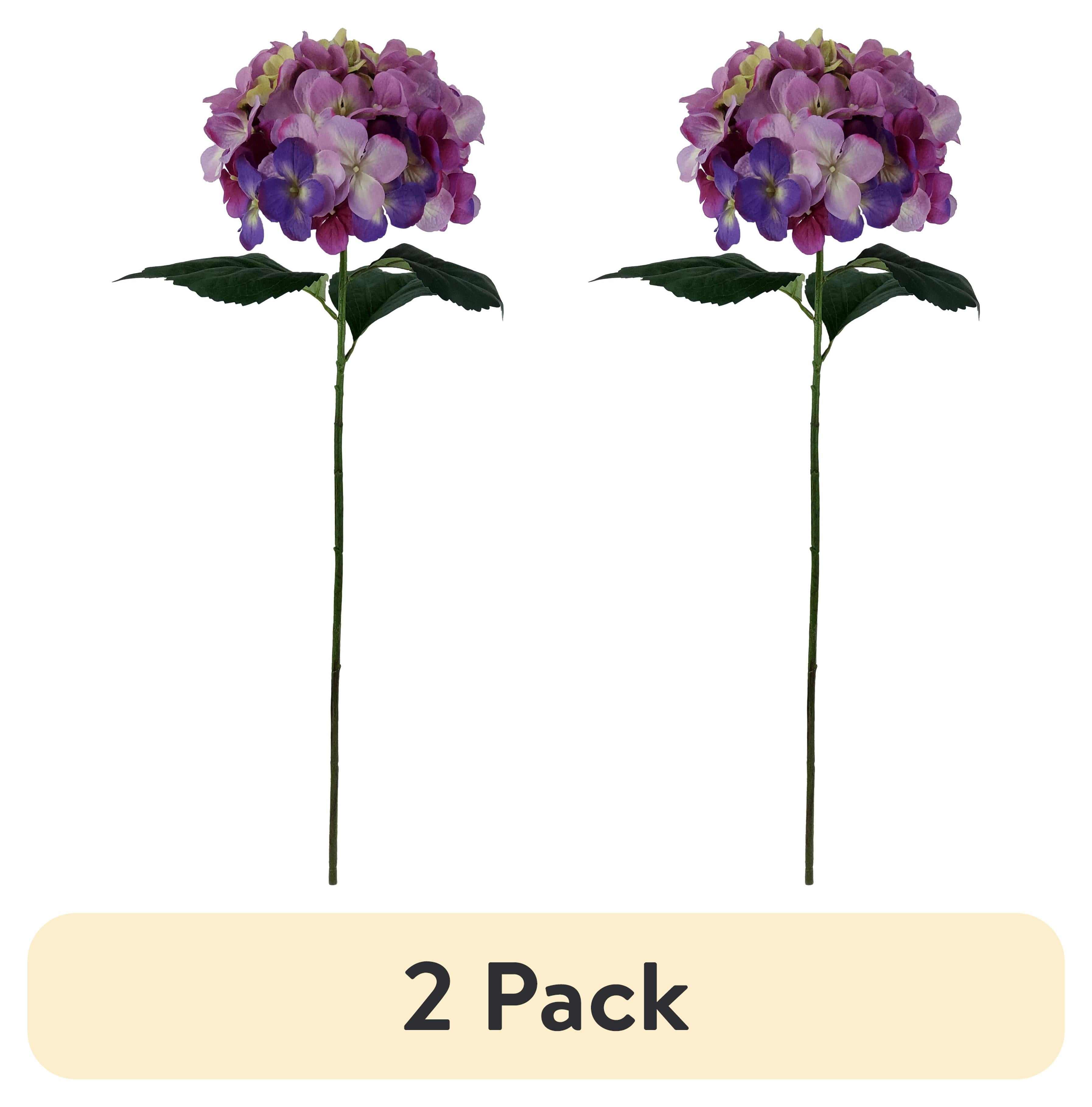 Mainstays 30.5 inch Artificial Hydrangea Flower Stem Purple