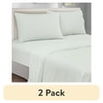 thumbnail image 1 of (2 pack) Mainstays 300 Thread Count Easy Care Percale Pillowcase Set of 2, Queen ,Grey Stripes, 1 of 9