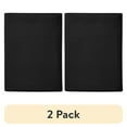 thumbnail image 1 of (2 pack) Mainstays 300 Thread Count Solid Rich Black CVC Cotton Blend Flat Sheet, Twin/Twin XL , Adult / Teen, 1 of 6