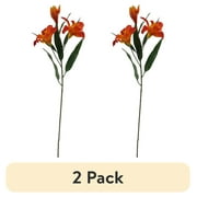 Mainstays 31" Artificial Orange Tiger Lily Flower Stem, Indoor Decoration