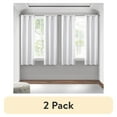 thumbnail image 1 of (2 pack) Mainstays 4 of a Kind Blackout Curtain Panels, Set of 4, White, 28" W x 63" L, 1 of 7