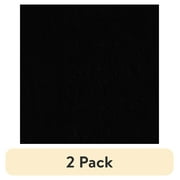 (2 pack) Mainstays 1.5 Yards 100% Cotton Light-weight Flannel Solid, Black, 42" Wide for Crafts