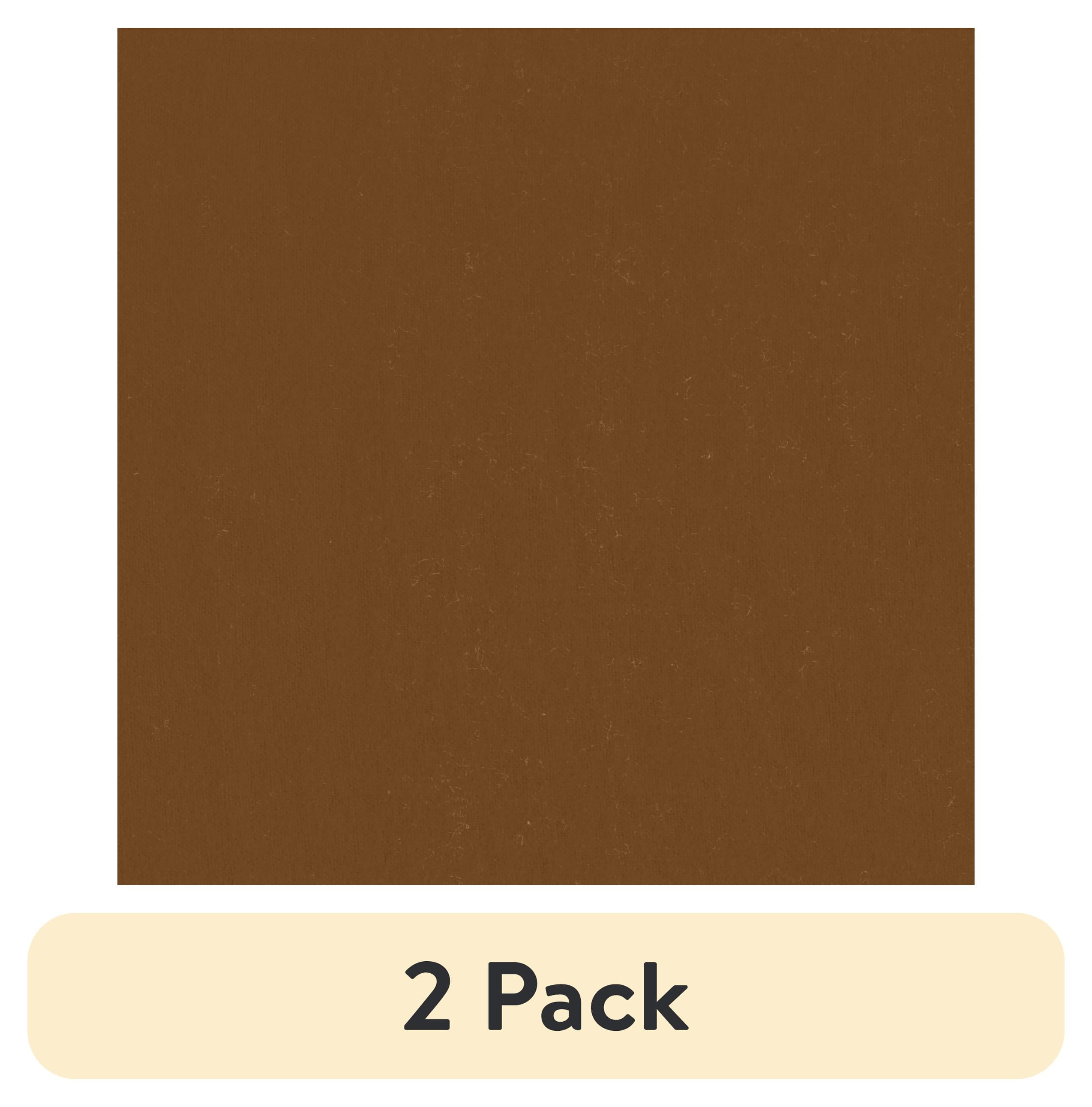 (2 pack) Mainstays 1.5 Yards 100% Cotton Light-weight Flannel Solid, Brown, 42" Wide for Crafts