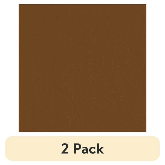 (2 pack) Mainstays 42" x 1.5 yd Cotton Light-weight Flannel Solid Precut, Brown