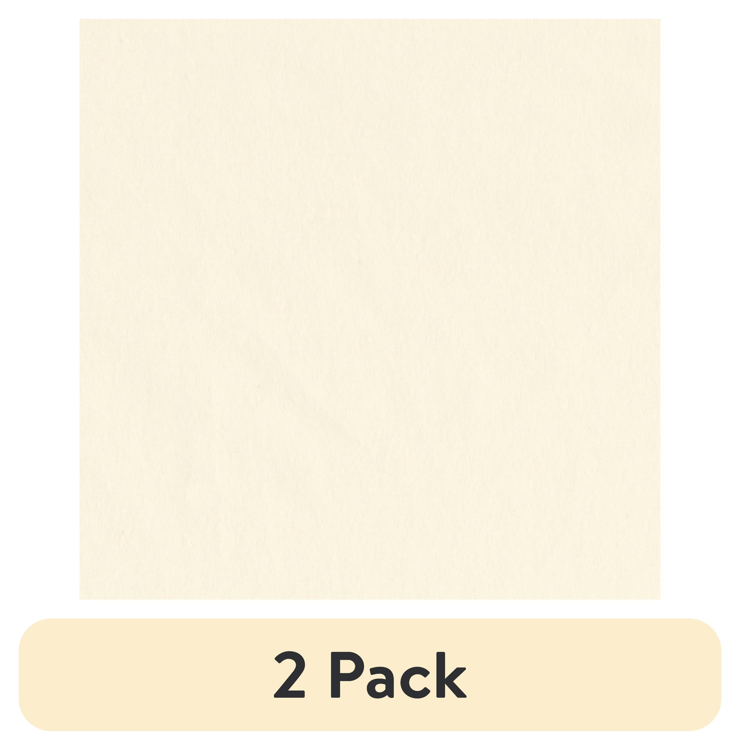 (2 pack) Mainstays 1.5 Yards 100% Cotton Light-weight Flannel Solid, Ivory, 42" Wide for Crafts