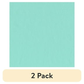 (2 pack) Mainstays Precut Lightweight Flannel Sewing & Craft Fabric, 100% Cotton, Solid Mint, 42 in Wide x 1.5 yd