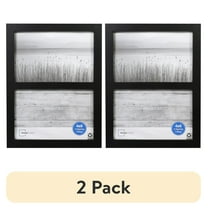 (2 pack) Mainstays – 4x6 Picture Frame – Black Gallery 2 Photo Linear Program Wall Photo Frame