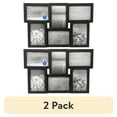 thumbnail image 1 of (2 pack) Mainstays – 4x6 Picture Frame – Black Gallery 6 Photo Linear Program Wall Photo Frame, 1 of 7