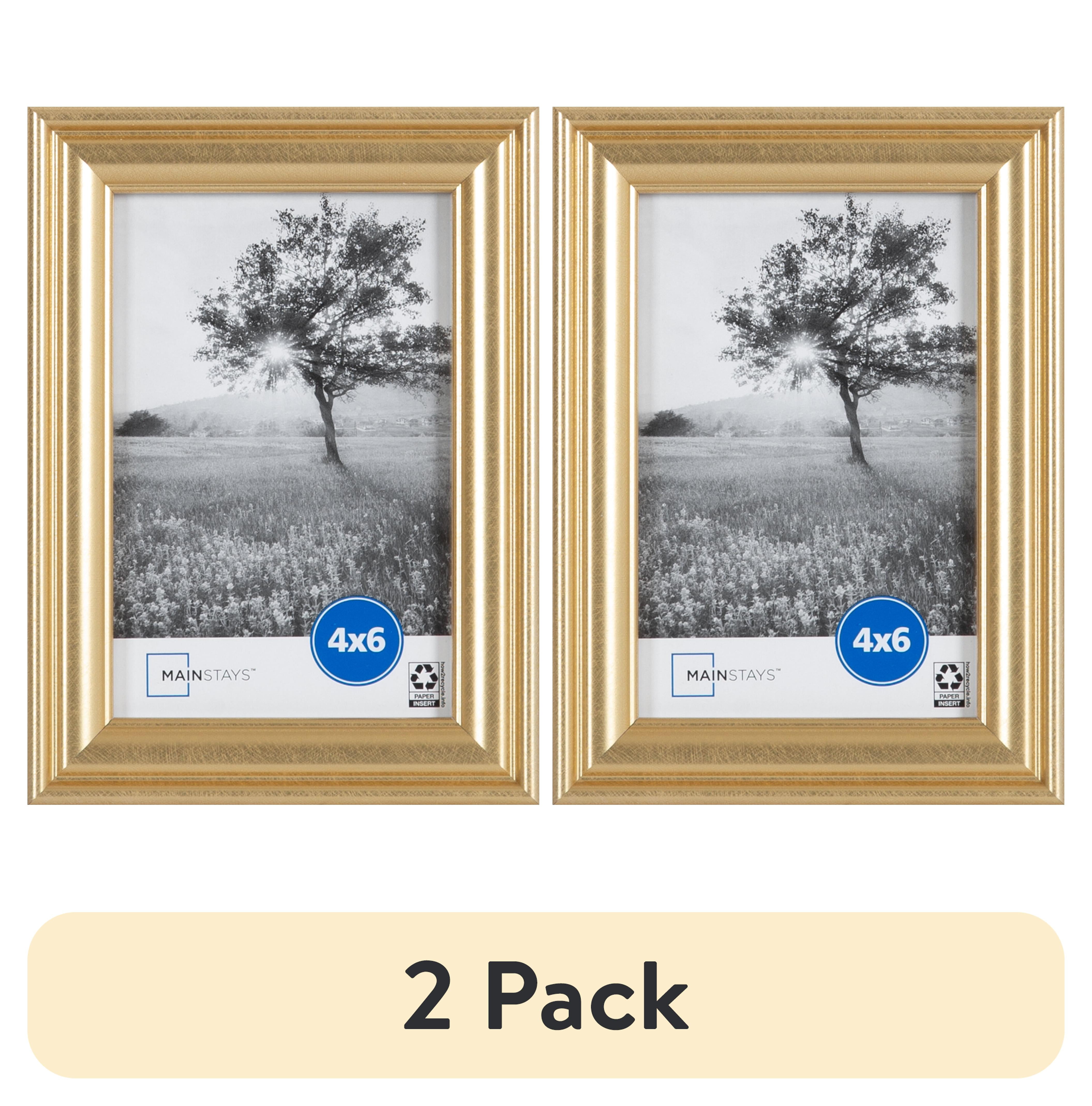 額縁　620×450 10個セット 2 pack) Mainstays – 4x6 Picture Frame – Gold Traditional Program