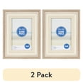 thumbnail image 1 of (2 pack) Mainstays 4x6 Two Tone Beige Tabletop Picture Frame, 1 of 12
