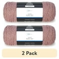 thumbnail image 1 of (2 pack) Mainstays Sparkle Yarn, 98% Acrylic 2% Metallic, Rose Fume, 5 oz, 1 of 6