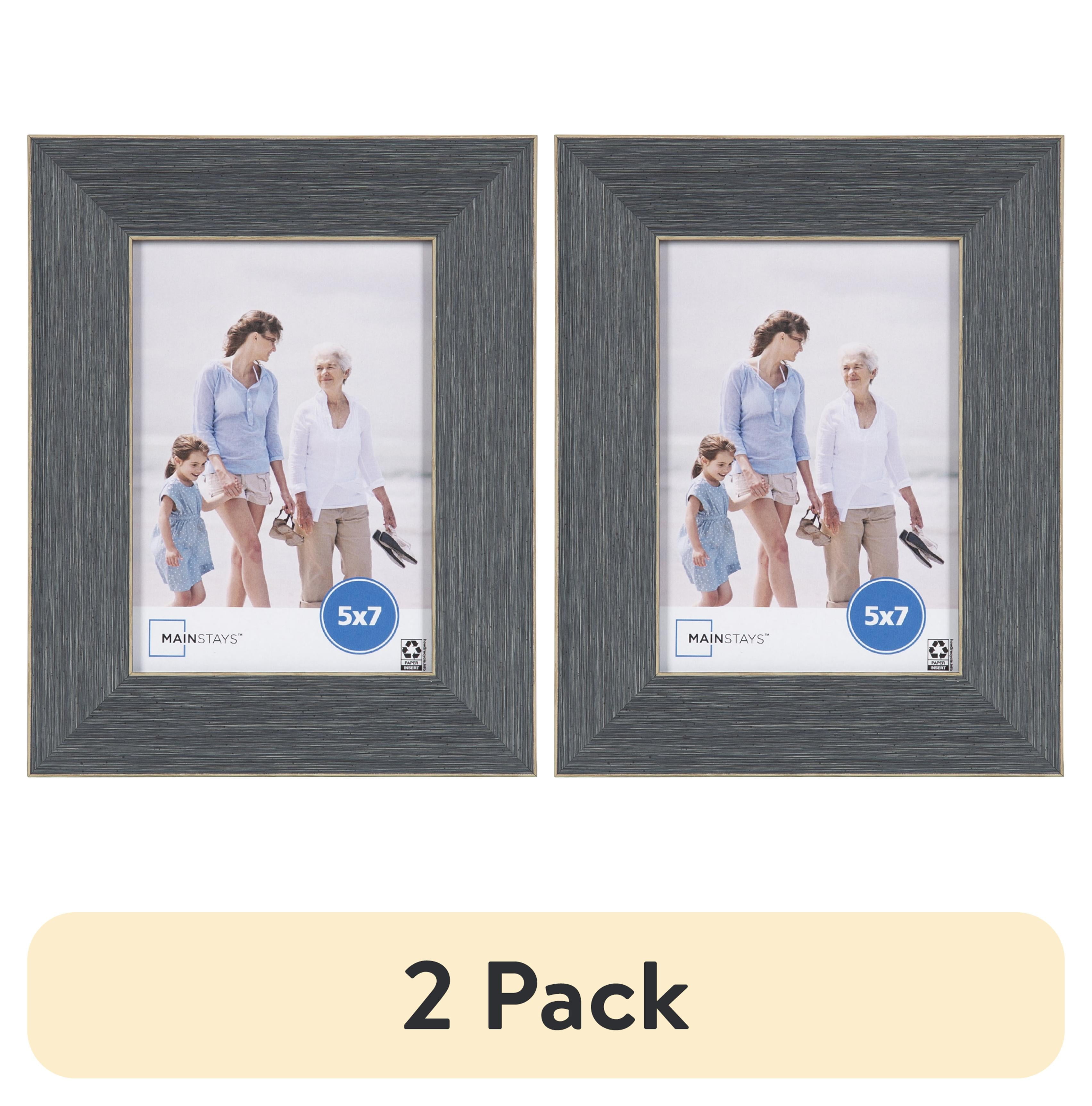 (2 pack) Mainstays – 5x7 Picture Frame – Chambray Blue Tabletop Photo Frame