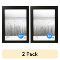 (2 pack) Mainstays – 5x7 Picture Frame – Black Linear Program Tabletop Photo Frame