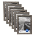 thumbnail image 1 of (2 pack) Mainstays 5 x 7 in Rustic Gray Gallery Picture Frames, Tabletop or Wall Display, Set of 3, 1 of 7