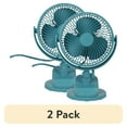 thumbnail image 1 of (2 pack) Mainstays 6-inch New Desktop or Clip-on AC Electric Personal Indoor Fan with 2 Speeds, Cool Water, 1 of 9