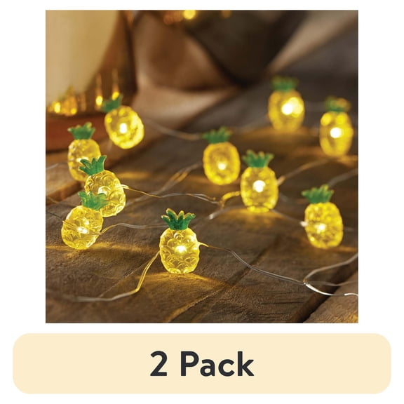 (2 pack) Mainstays Pineapple Light 18 Count