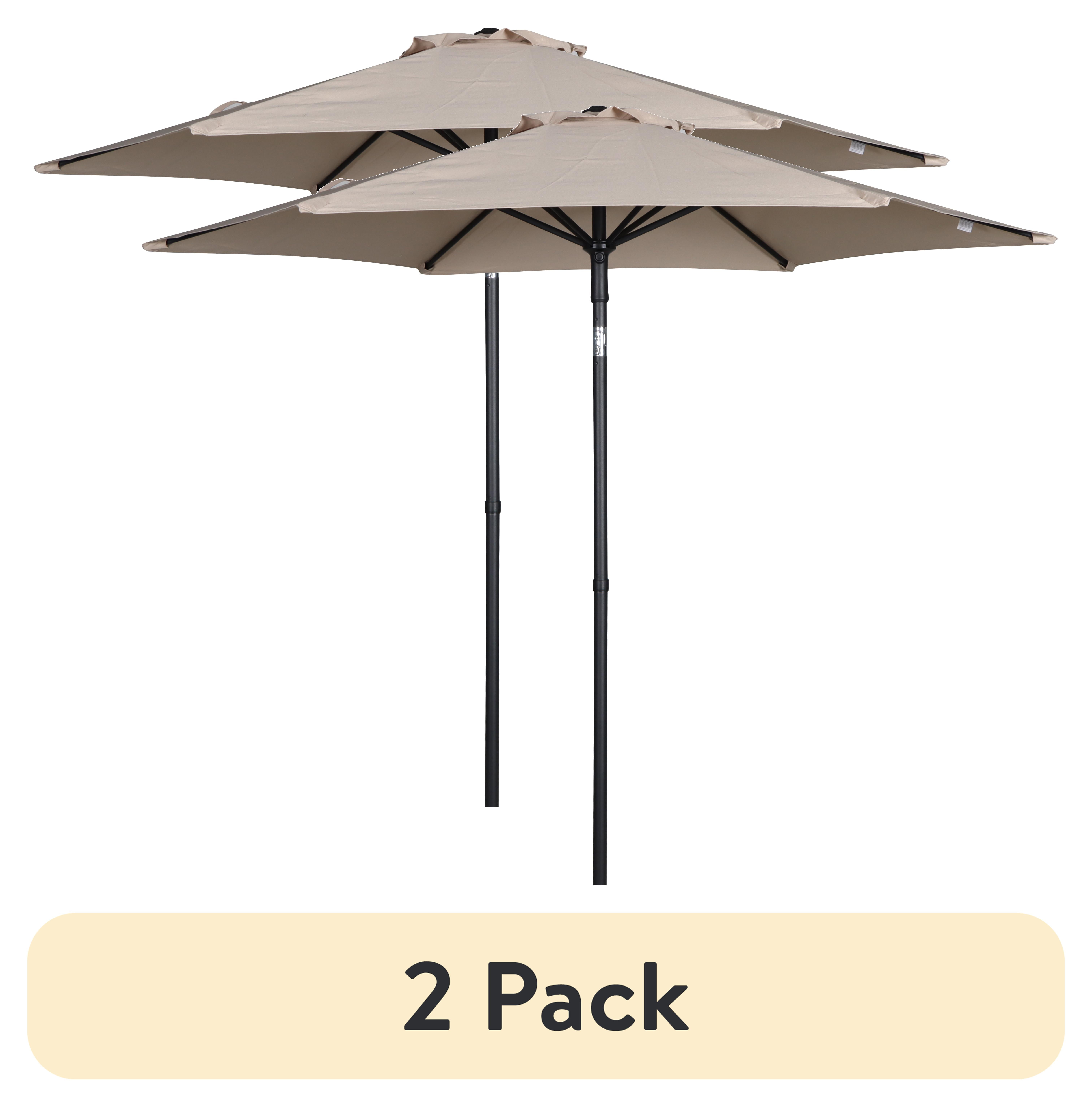 7 1 2 ft push up patio umbrella in tan Sunnyglade 7.5' Outdoor Table Umbrella Tilt Crank These light Style Selections 7.5-ft Steel Tan