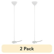 (2 pack) Mainstays 71" White Floor Lamp, Modern Design