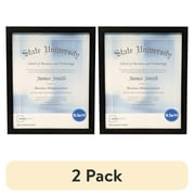 (2 pack) Mainstays – 8.5x11 Picture Frame – Black Document Wall Photo Frame