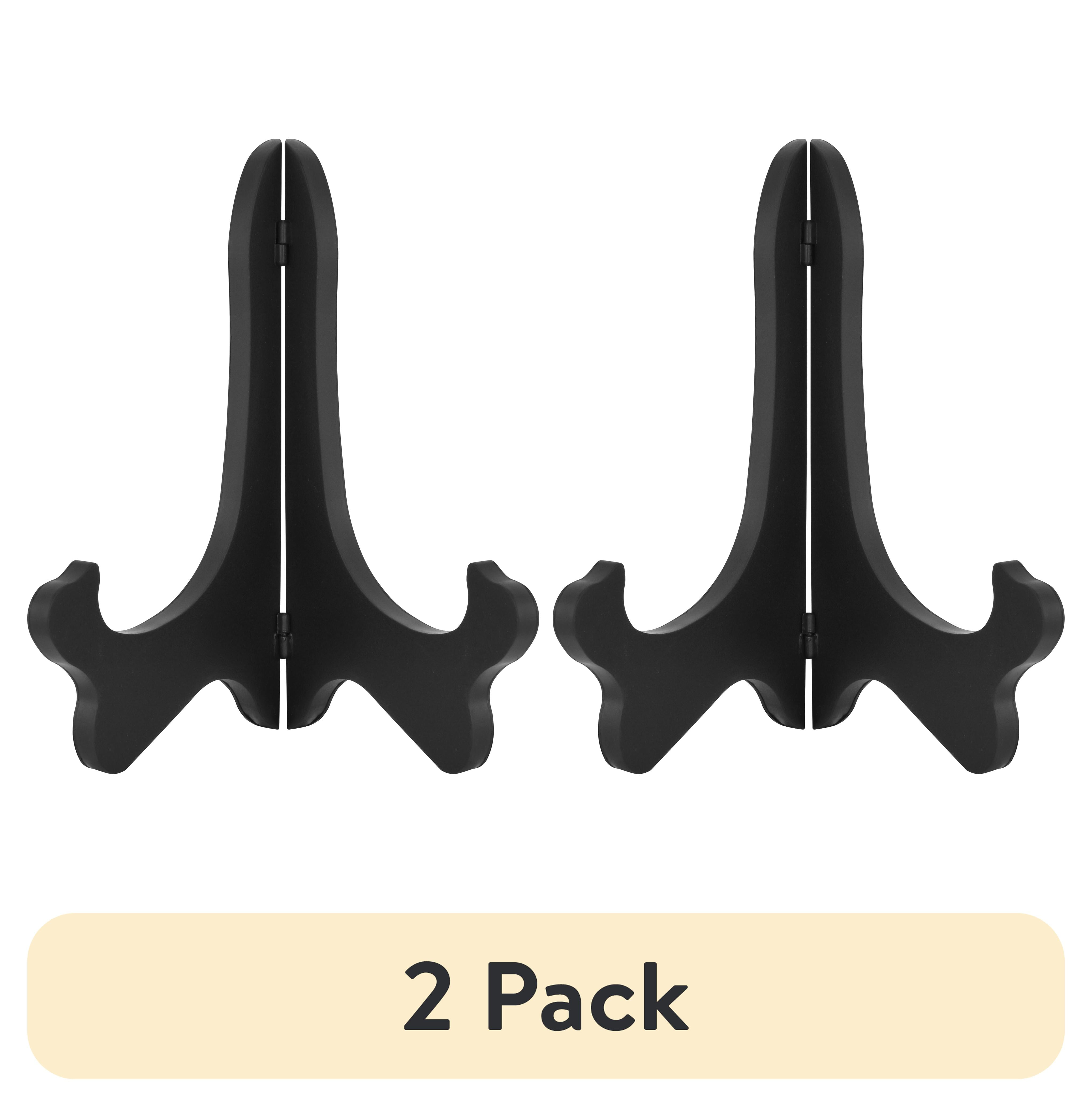 (2 pack) Mainstays 8 in Black Plastic Tabletop Easel