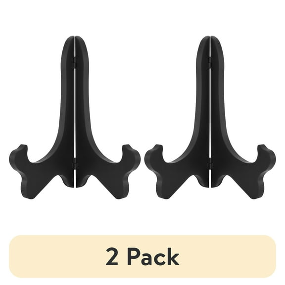 (2 pack) Mainstays – 8" Picture Frame – Black Plastic Tabletop Photo Frame