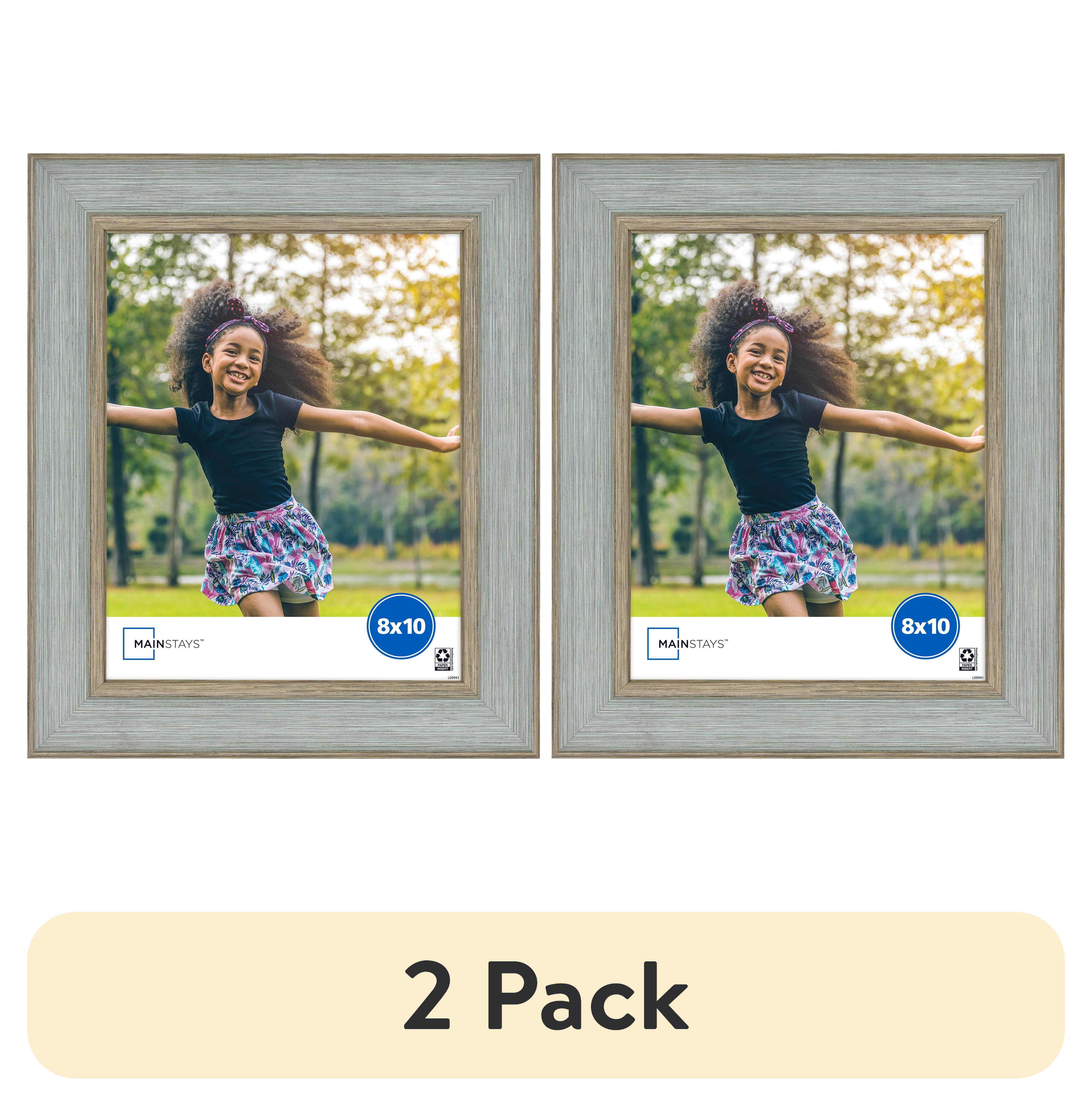 (2 pack) Mainstays 8 x 10 Teal Tabletop Picture Frame